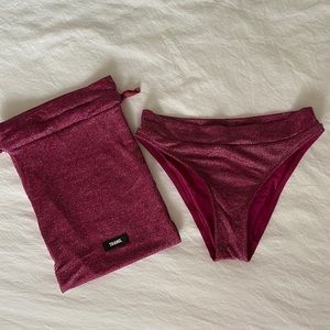 Triangl Sparkle Marcia Grape Bikini Bottoms with Dust Bag and Free Top